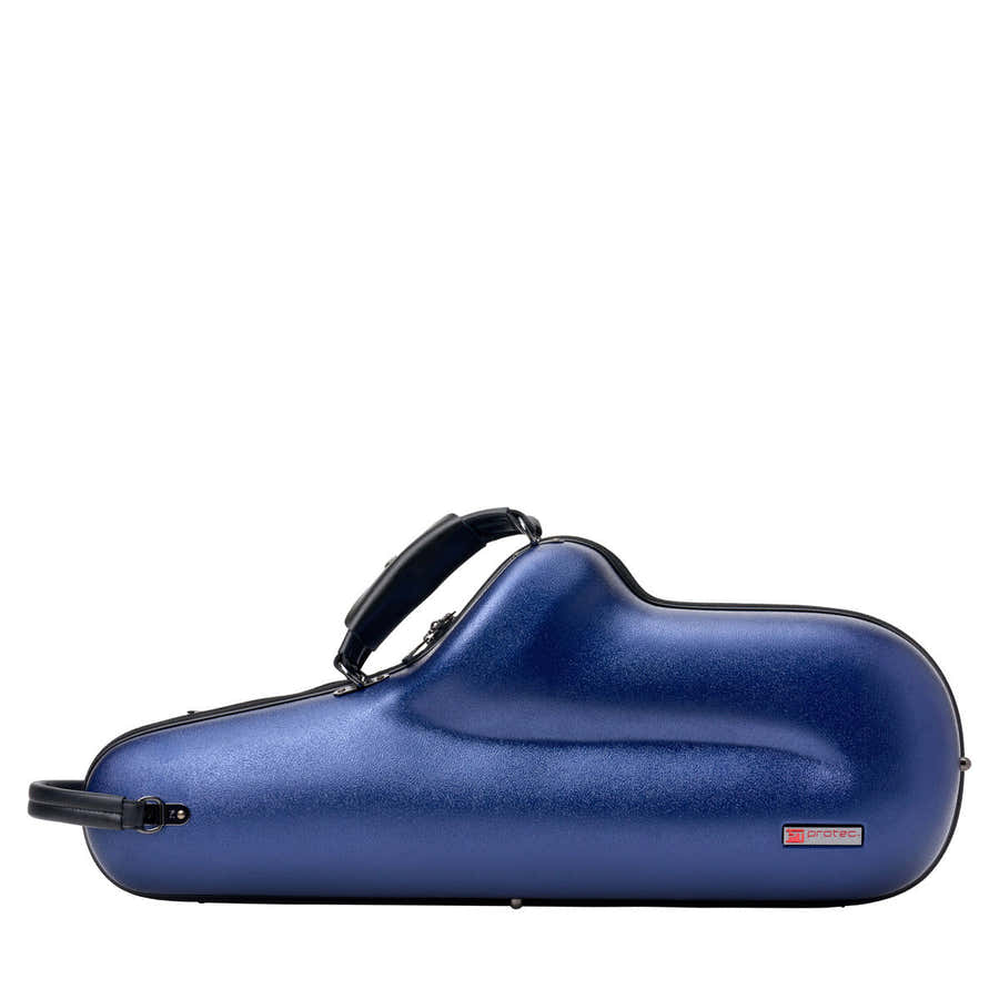 Blaues Micro Zip-Etui - Altsaxophon