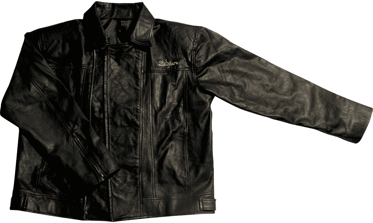 T5132 Schwarze Kunstlederjacke M (mittel)