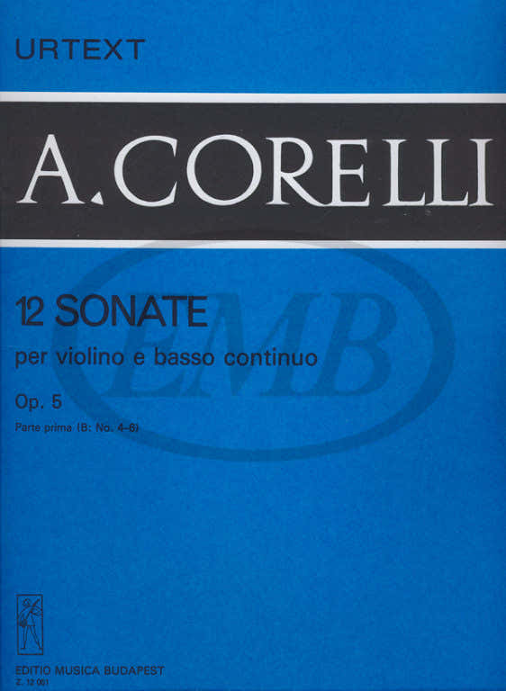 Corelli A. - Sonate (12) Op. 5 Vol. 1 B - Violon et Piano