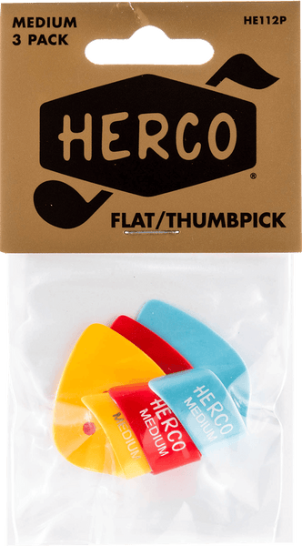 Herco Beutel mit 3 Daumenplektren Medium