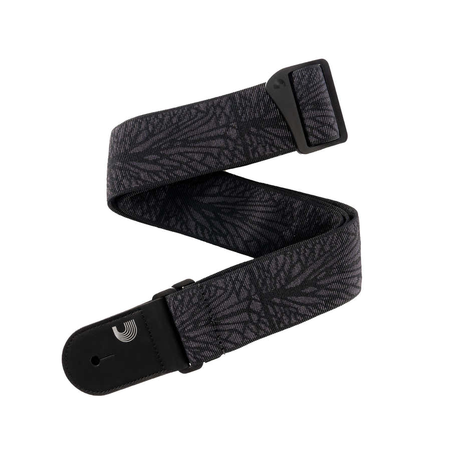 Geflochtener Gitarrengurt Lightning Black Tubular