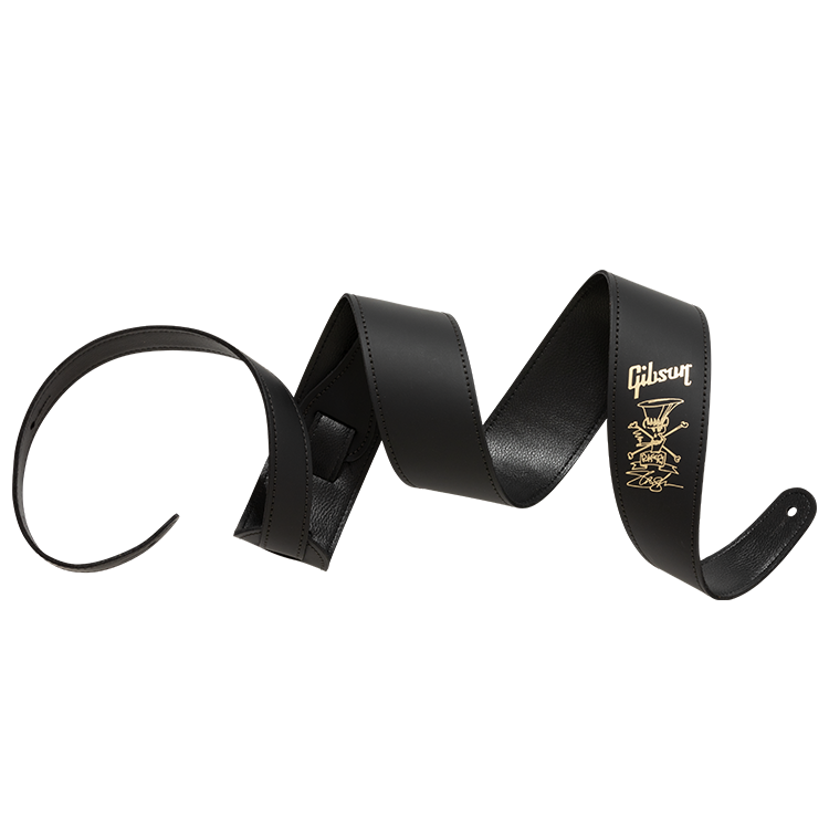 SLASH PREMIUM LEATHER GUITAR STRAP GOLD