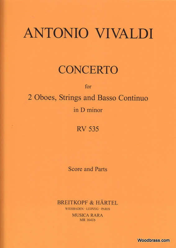 VIVALDI ANTONIO - CONCERTO IN D RV 535 - 2 OBOE ORCHESTRA