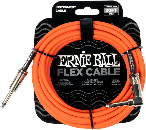 Ernie Ball Flex Abgewinkelt 6m orange