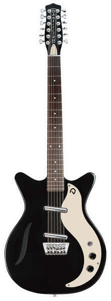 Danelectro Vintage 12STR Hochglanz Schwarz