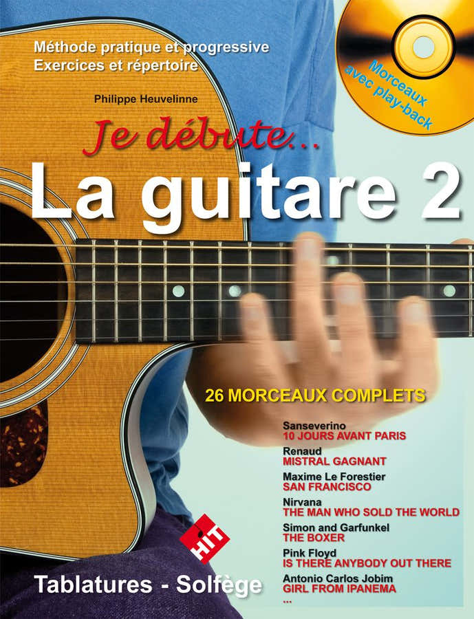 HEUVELINE P. - JE DEBUTE LA GUITARE VOL.2 + CD