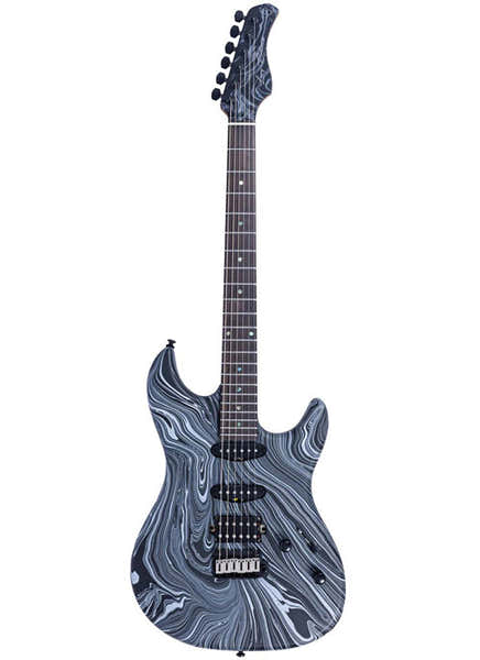Sire Larry Carlton S7 SW RN Schwarze Wirbeloptik