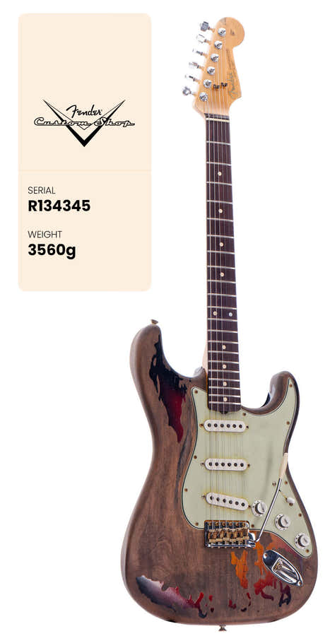 Stratocaster Rory Gallagher Super Heavy Relic 3-Color Sunburst Signature Artist 2025