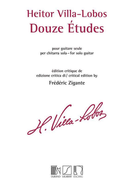 VILLA-lobos H. - 12 Etudes - Guitare (zigante)