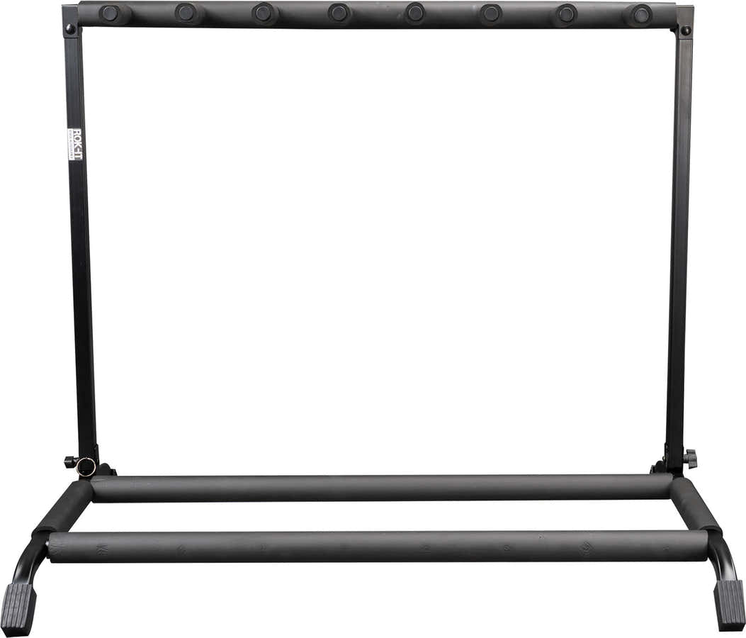 Klapp- und ausziehbares Rack für 7 Gitarren