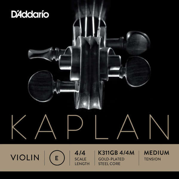 D'ADDARIO Saite (E) Goldbeschichtet Kaplan Kugelende Hals 4/4 Mittel