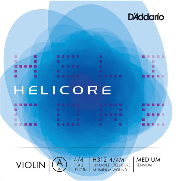 D'ADDARIO 4/4 HELICORE VIOLIN SINGLE A STRING SCALE MEDIUM TENSION