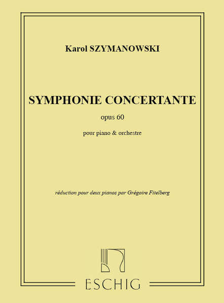 Symphonie Concertante (Pour Piano Et Orchestre)