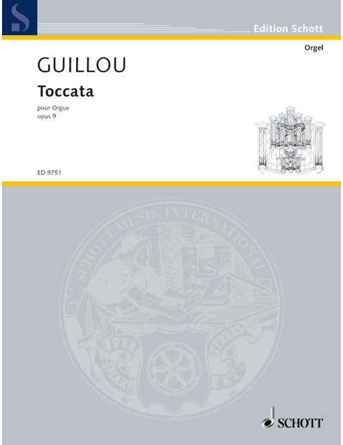 GUILLOU JEAN - TOCCATA OP. 9 - ORGAN