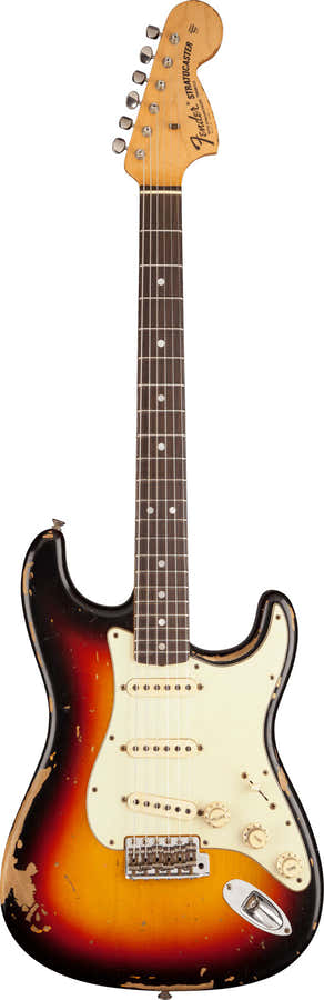 Stratocaster Michael Landau '68 Relic Bleached 3-Color Sunburst Signature Artist 2025