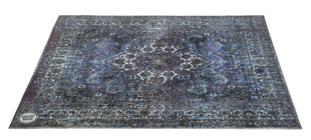VP130-BLU Teppich Vintage Persian 1.30 X 0.90M Rutschfest Blau