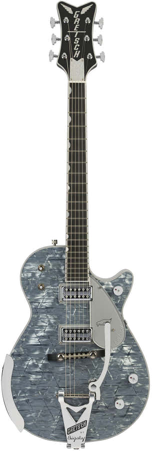 G6134T-58 LTD Penguin String-Thru Bigsby Ebo Hellblau-Perlmutt
