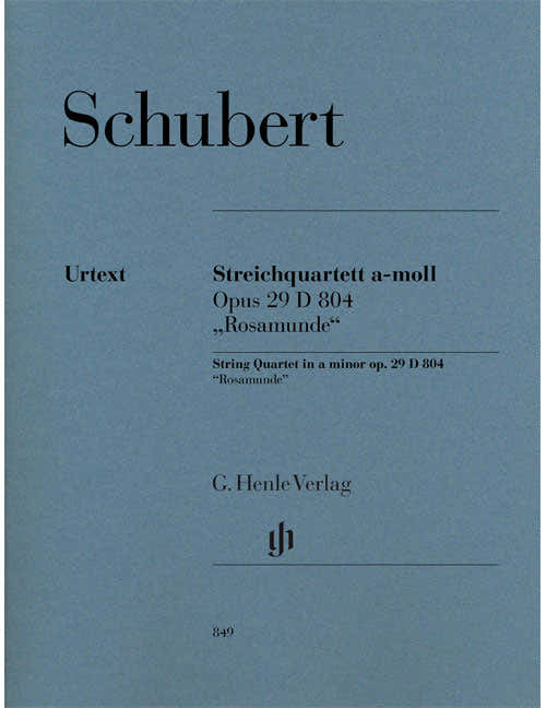 SCHUBERT FRANZ - STRING QUARTET OP.29 D 804 "ROSAMUNDE" - PARTS
