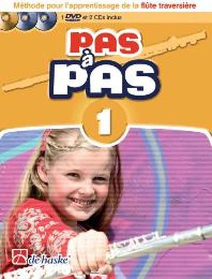 PAS A PAS FLUTE TRAVERSIERE VOL.1 + 2 CD ET DVD