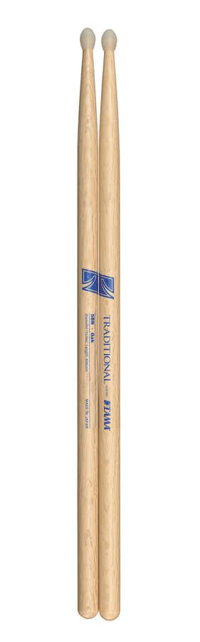 5BN - TRADITIONAL SERIES - DRUMSTICK JAPANESE OAK - 15MM - OVAL BEAD NYLON