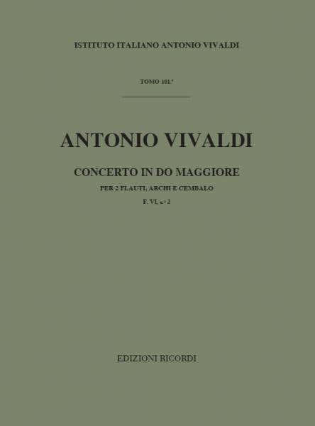 VIVALDI A. - CONCERTO IN DO RV 533 - F.VI/2 - FLUTE CORDE ET BASSE CONTINUE