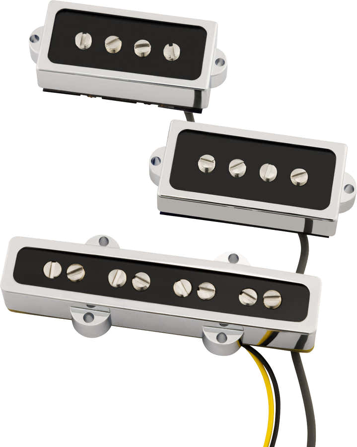 COBALT CHROME P/J BASS PICKUP SET