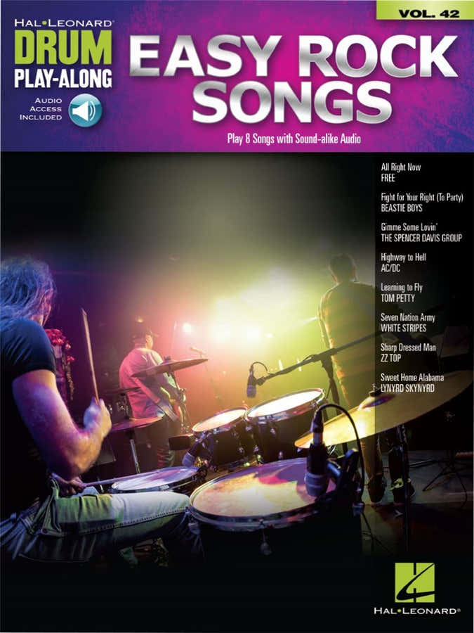 Drum Play Along Vol.42 Einfache Rocksongs