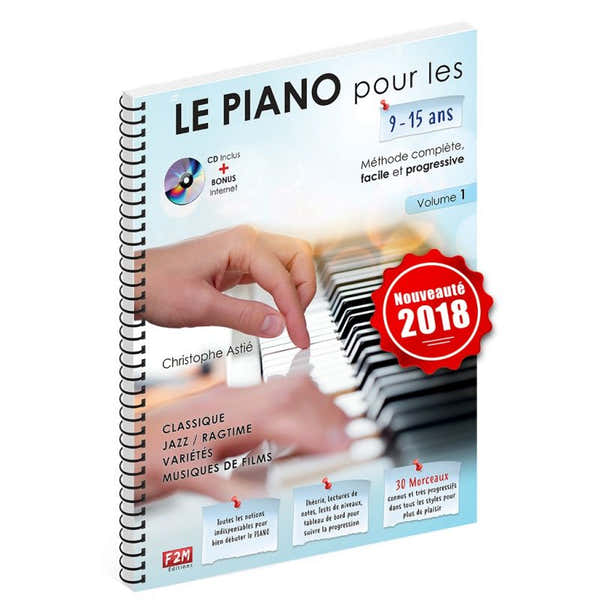 F2M Editions Le Piano Pour Les 9-15 Ans- Astié