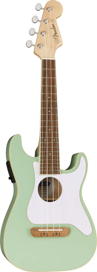Stratocaster Fullerton Uke WN Surfgrün