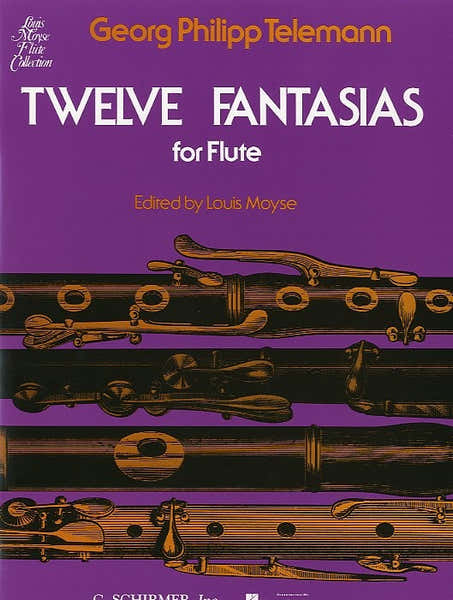 Schirmer Telemann G.P. - Twelve Fantasias For Solo Flute - Flute