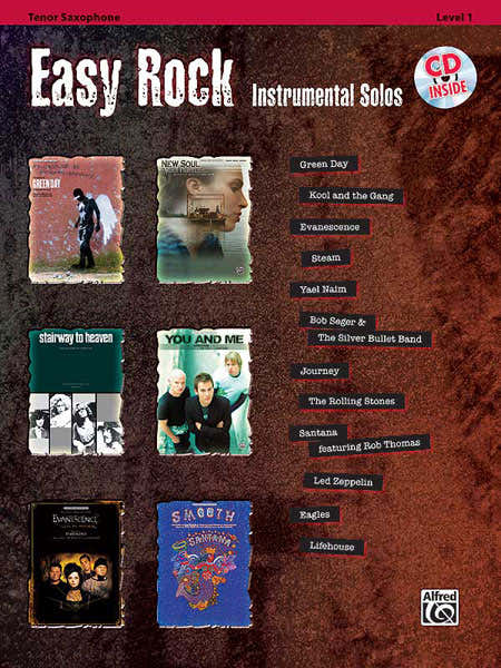 Easy Rock Instrumentals + CD - Saxophone And Piano