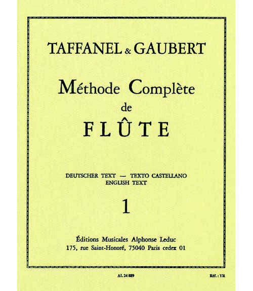 TAFFANEL/GAUBERT - METHODE DE FLUTE VOL.1
