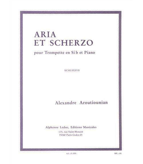 ARUTIUNIAN ALEXANDER - ARIA ET SCHERZO - TROMPETTE & PIANO