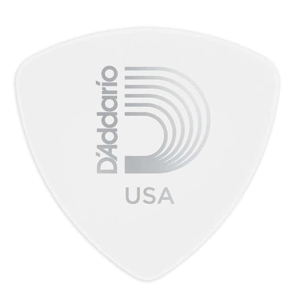 D'ADDARIO Weißes Zelluloid Leicht Breite Form Pro Stück