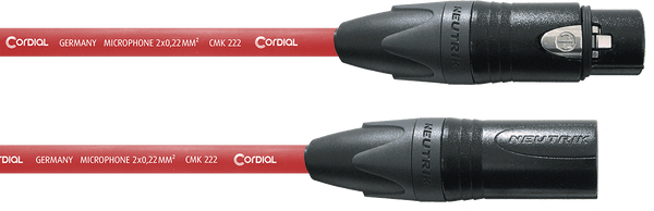 Mikrofonkabel XLR 10 M Rot