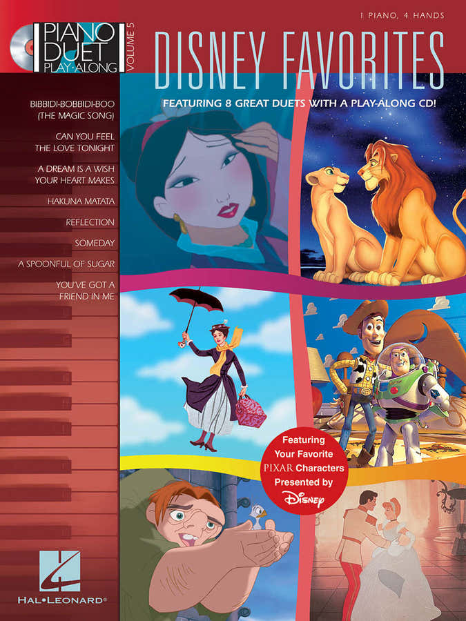 PIANO DUET PLAY ALONG VOL.5 - DISNEY FAVORITES + AUDIO EN LIGNE