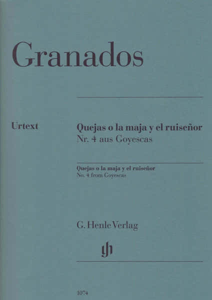 Granados E. - Quejas O La Maja Y El Ruisr N°4 De Goyescas - Piano