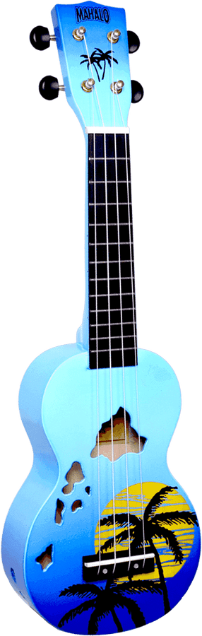 Sopran Finish Hawaii-Inseln Blau Hochglanz