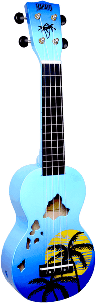 Sopran Finish Hawaii-Inseln Blau Hochglanz