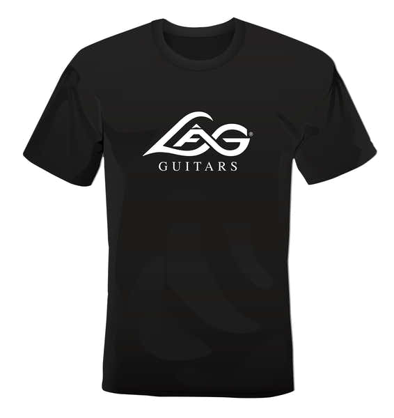T-Shirt LÂG Schwarz logo weiß XL