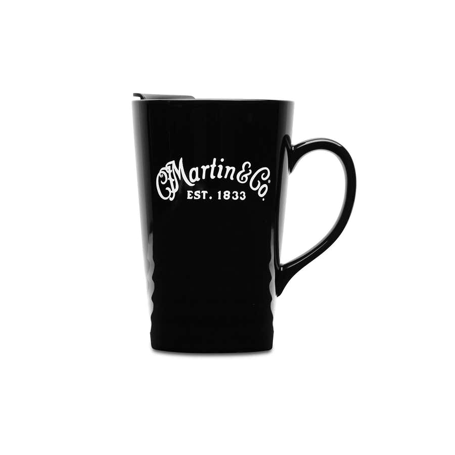 Travel Mug w/Lid,Black,18oz