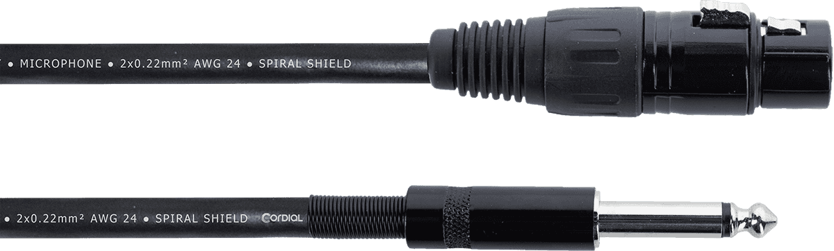 Audiokabel XLR-Buchse / Mono-Klinke 5 M