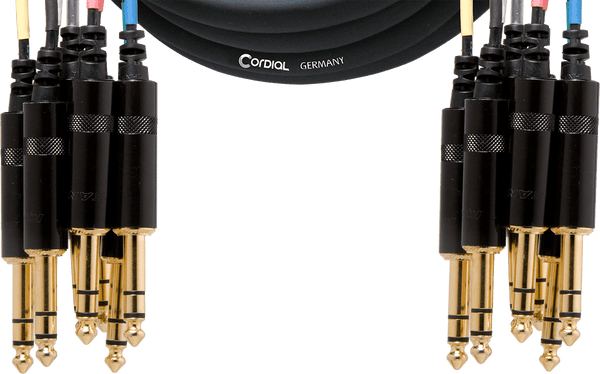 Mehrfachkabel 8 Jack/jack Stereo 3 M