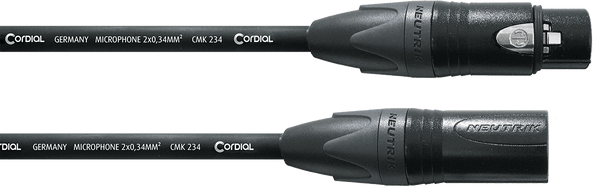 Cordial Mikrofonkabel 2 X 0,34 Mm - 10M