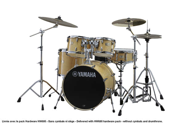 STAGE CUSTOM BIRCH - FUSION 20" - NATURAL WOOD + PACK HARDWARE HW680W
