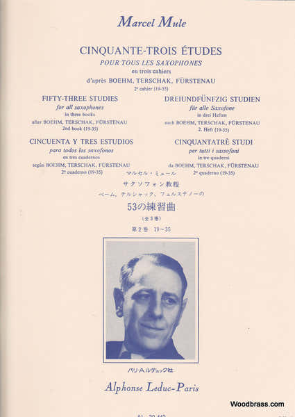 Mule M. - 53 Etudes D Apres Boehm,Terschack Et Furstenau Vol. 2 - Saxophone
