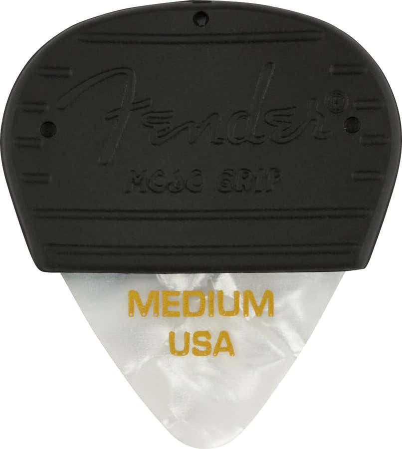 Mojo Grip Plektren Zelluloid Medium 3er-Pack White Moto