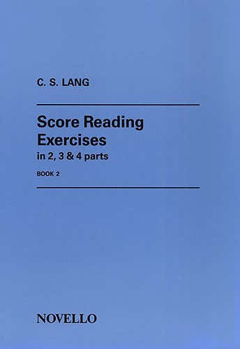 LANG C S - SCORE READING EXERCISES IN 2 3 AND 4 PARTS BOOK 2 - VIOLIN BOOK 2 - ORGAN