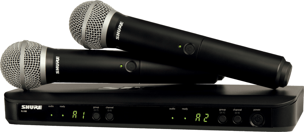 BLX DUAL RECEIVER & PG58 MICROPHONE - H8E