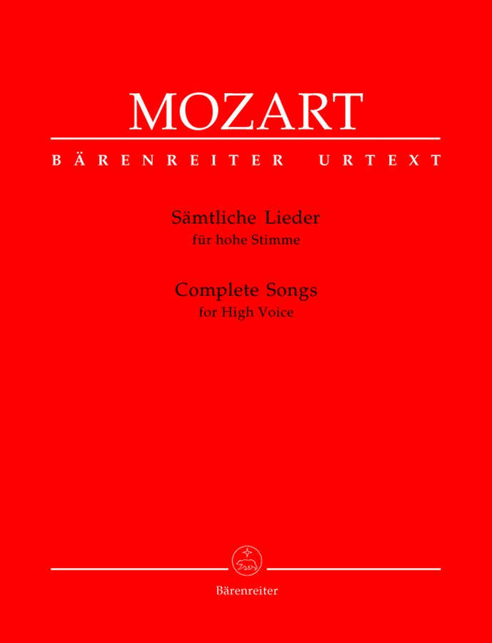 Moz W.A. - Complete Songs - Voix Haute Piano